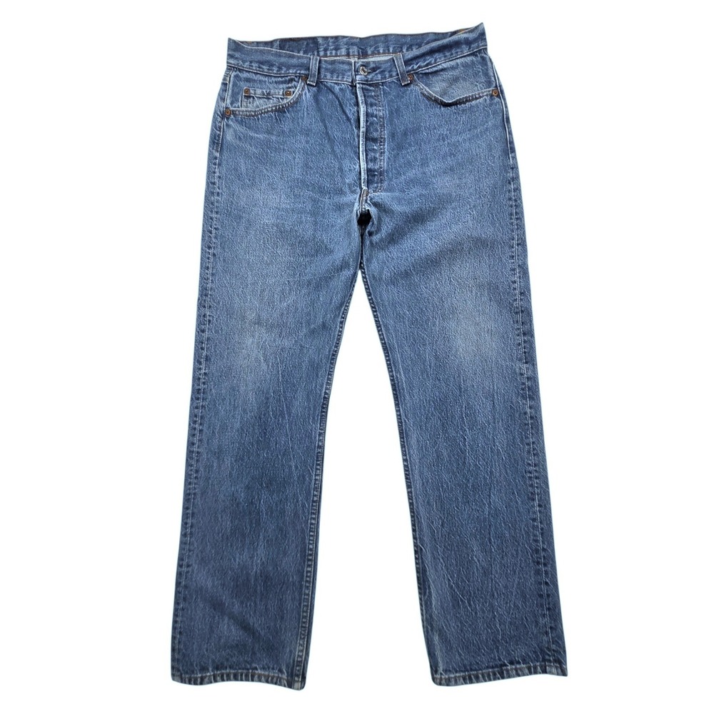 Vintage 80s Levi's 501 Jeans Mens 36×30 (Fits 34×29) Blue  Made USA Straight Leg